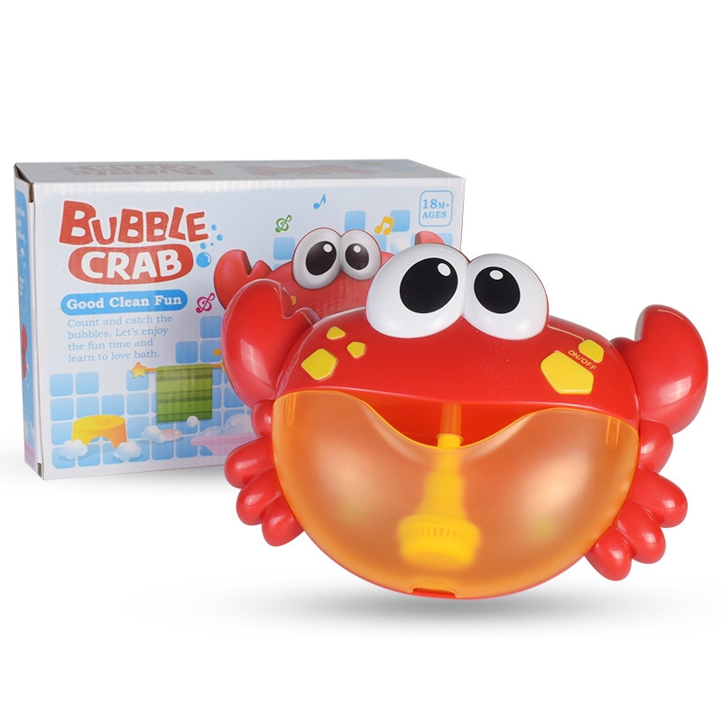 bubble crab bath toy