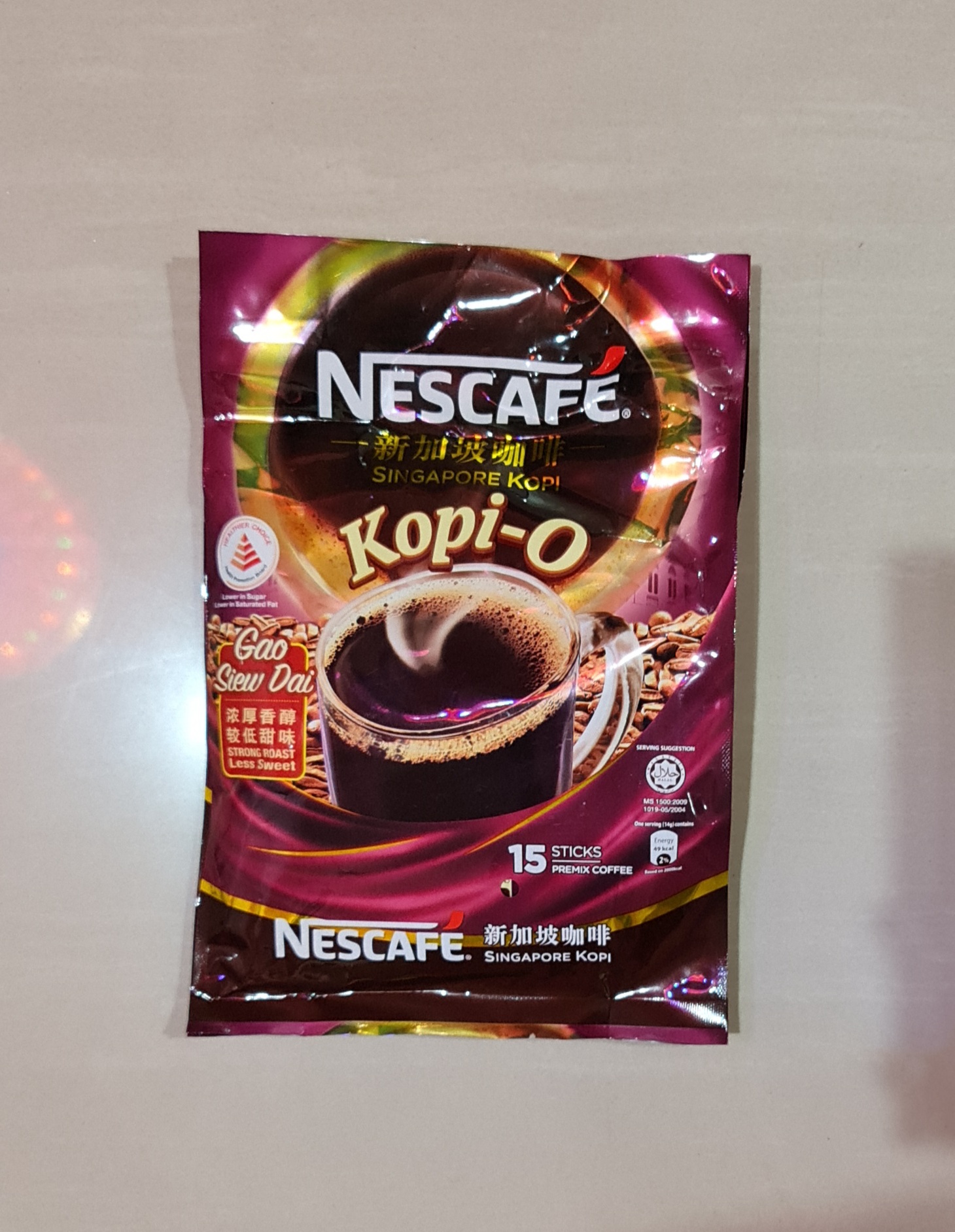 Kopi Nescafe Gao Siew Dai Kopi O Singapore Coffee X Gram Lazada