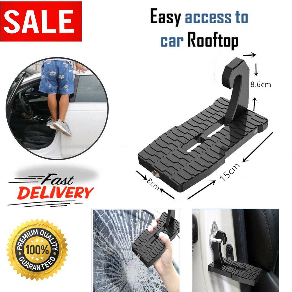 Vehicle Rooftop Roof Rack Assistance Easy Acess The Door Step Hooked SUV Latch