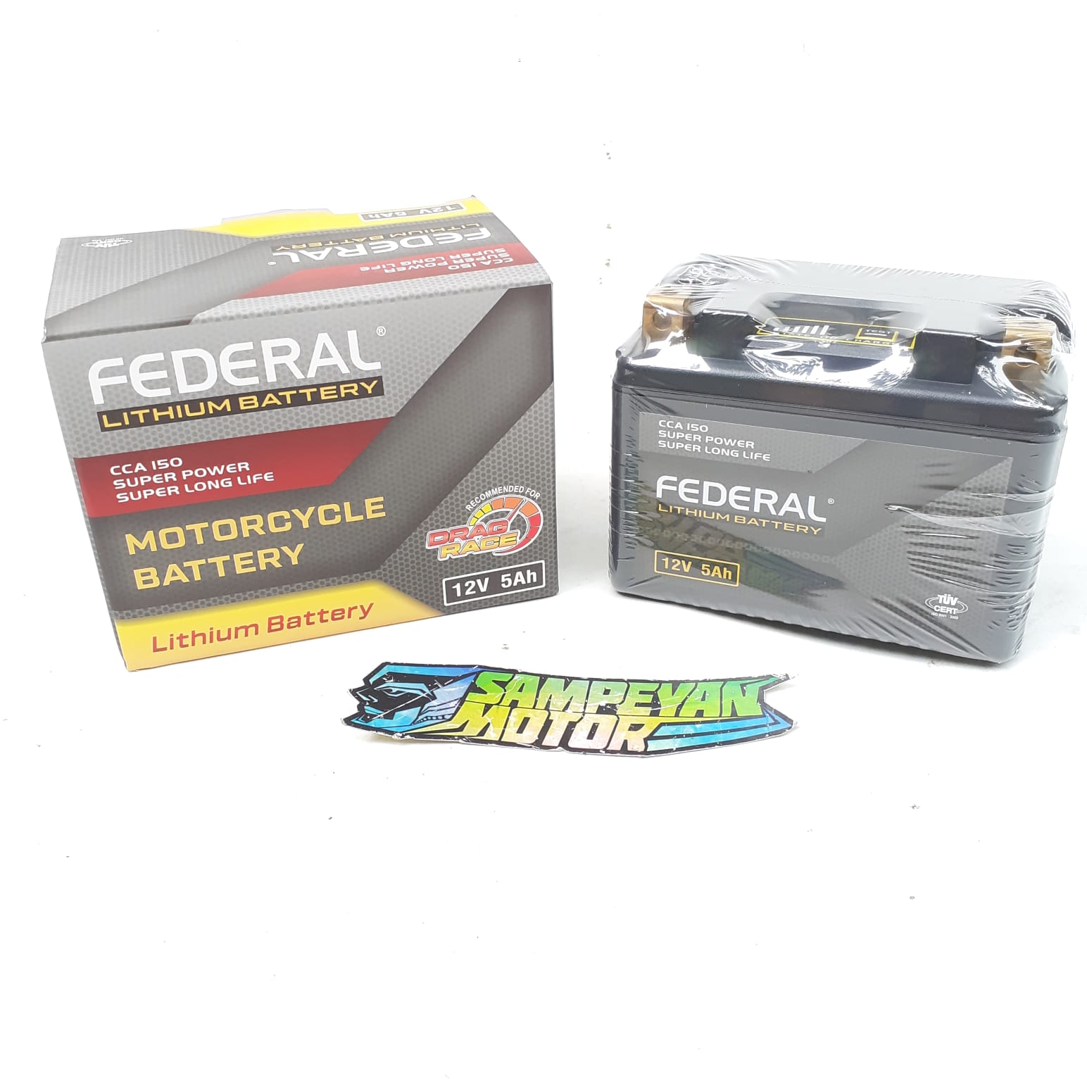 Aki Motor Lithium 12V 5AH LTZ5S LITHIUM BATTERY Ringan Federal | Lazada