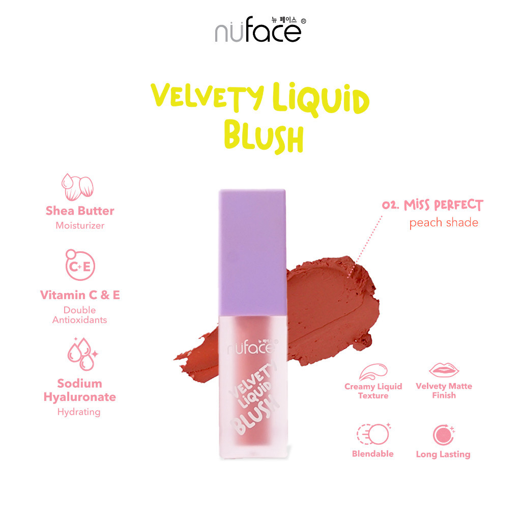 Nuface Velvety Liquid Blush | Lazada Indonesia