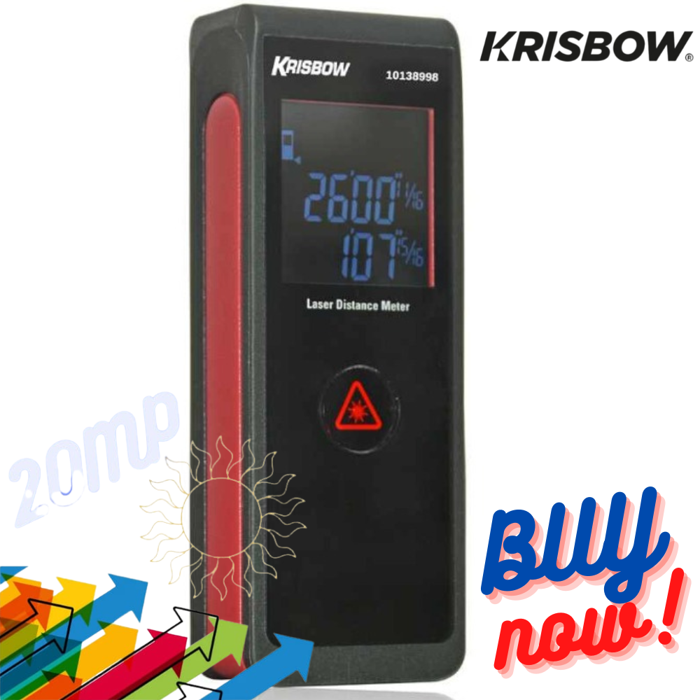 Meteran Laser Digital Krisbow LASER DISTANCE METER 20M Lazada Indonesia