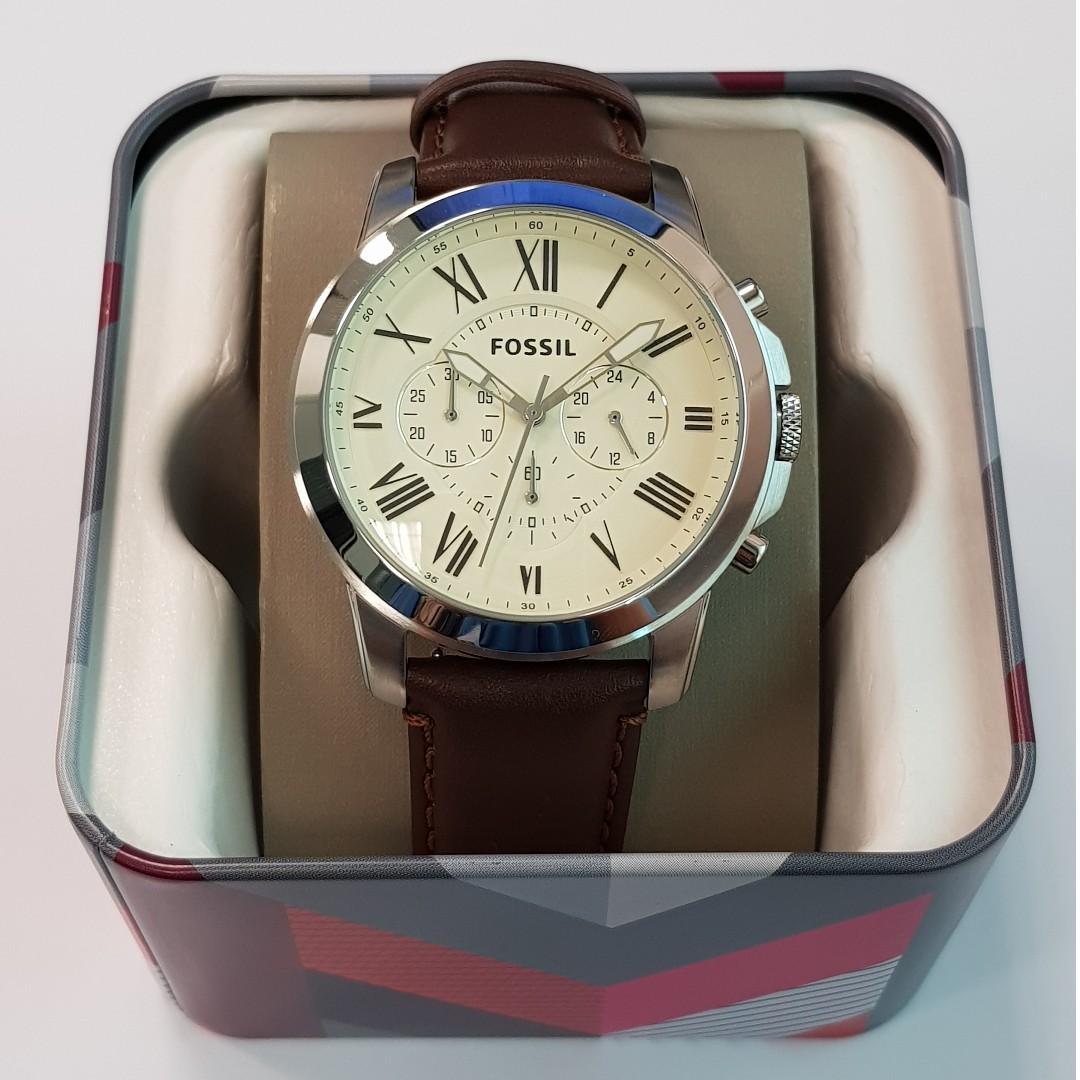 Fossil FS4735 Grant Chronograph Brown 