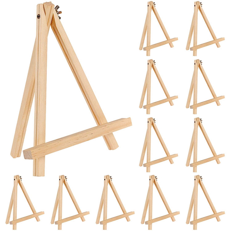 Wooden Easel, 12 Pieces, Table Easel, Crafts, Painting, Children, Artist, Adult, Student, Classroom Shelf