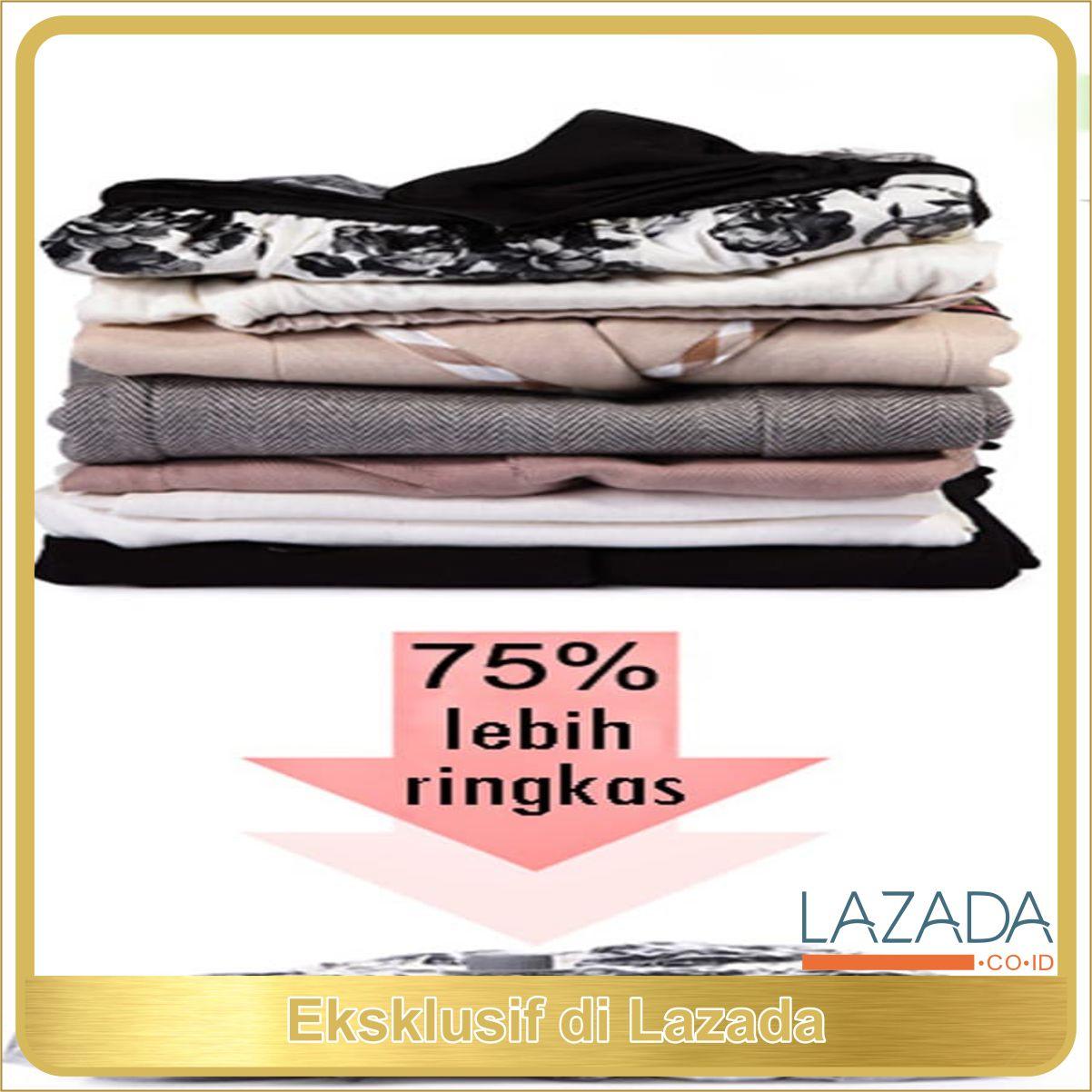 VAKUM / VACUM TRAVEL BAG VACUUM WADAH PAKAIAN BAJU BONEKA BED COVER HA TERLARIS DI LAZADA