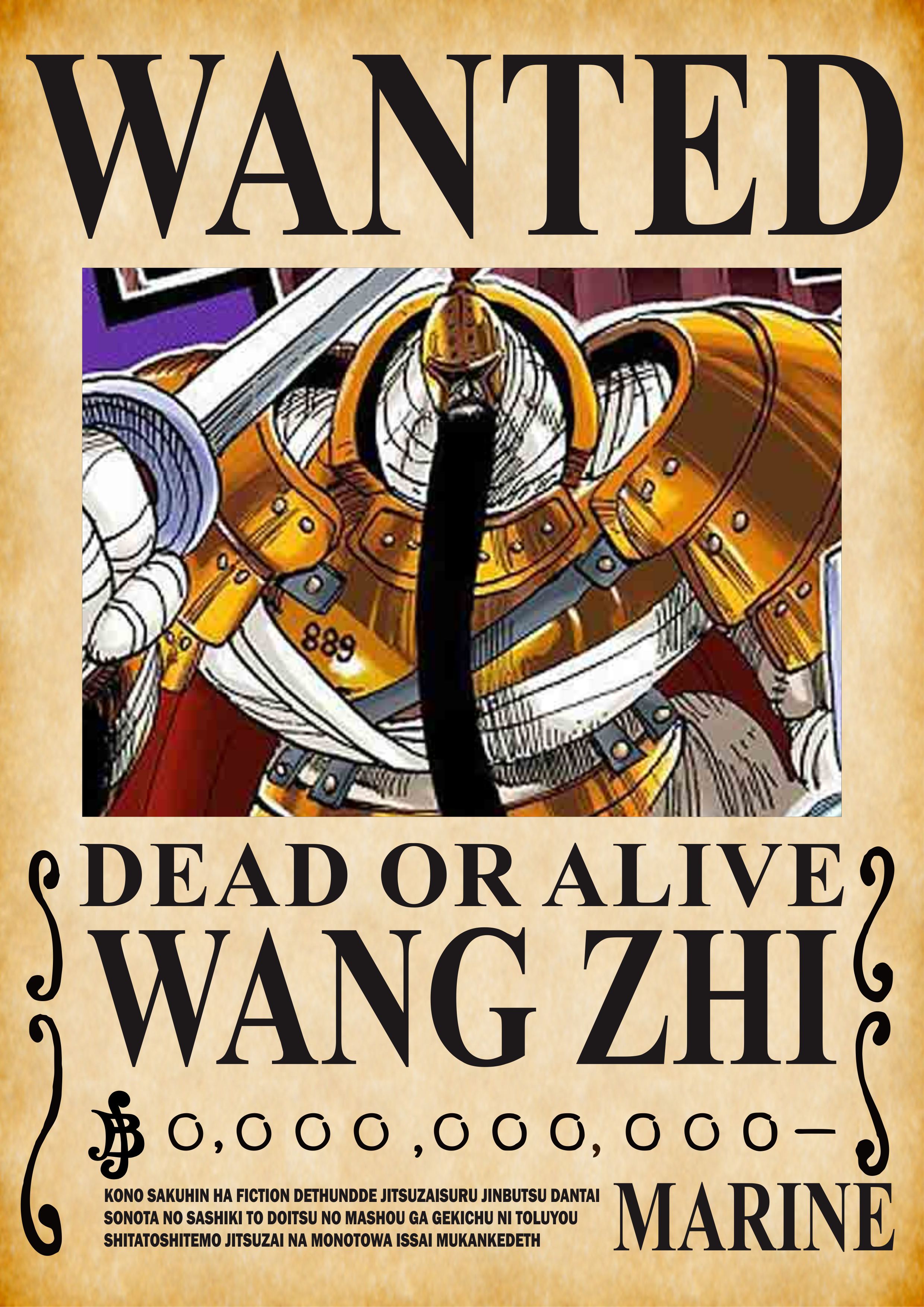 Poster Bounty Rock Pirates Anime Manga One Piece Poster Buronan Rock D