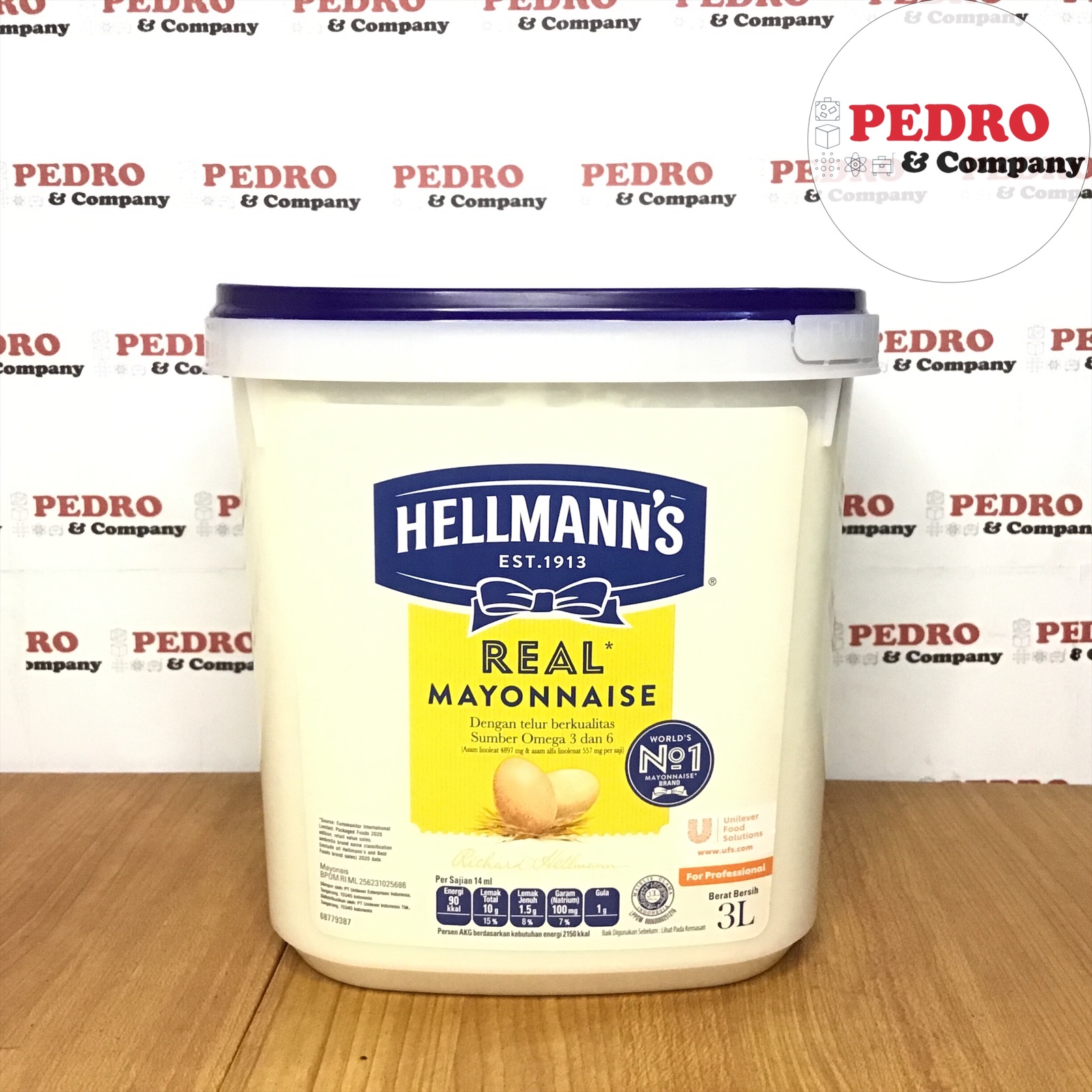 Hellmanns real mayo mayonnaise 3 liter mayones import ukuran besar