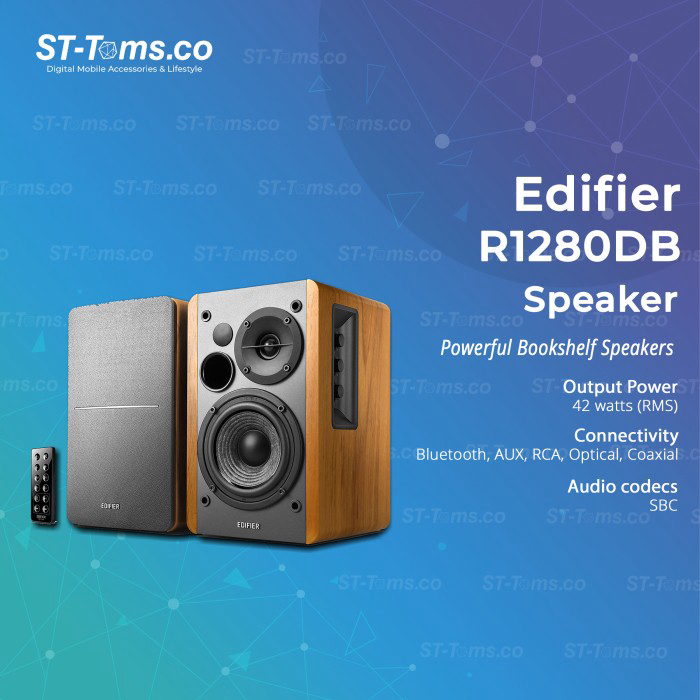 Edifier R1280DB / R 1280DB Poweful Bluetooth Bookshelf Active Speakers ...