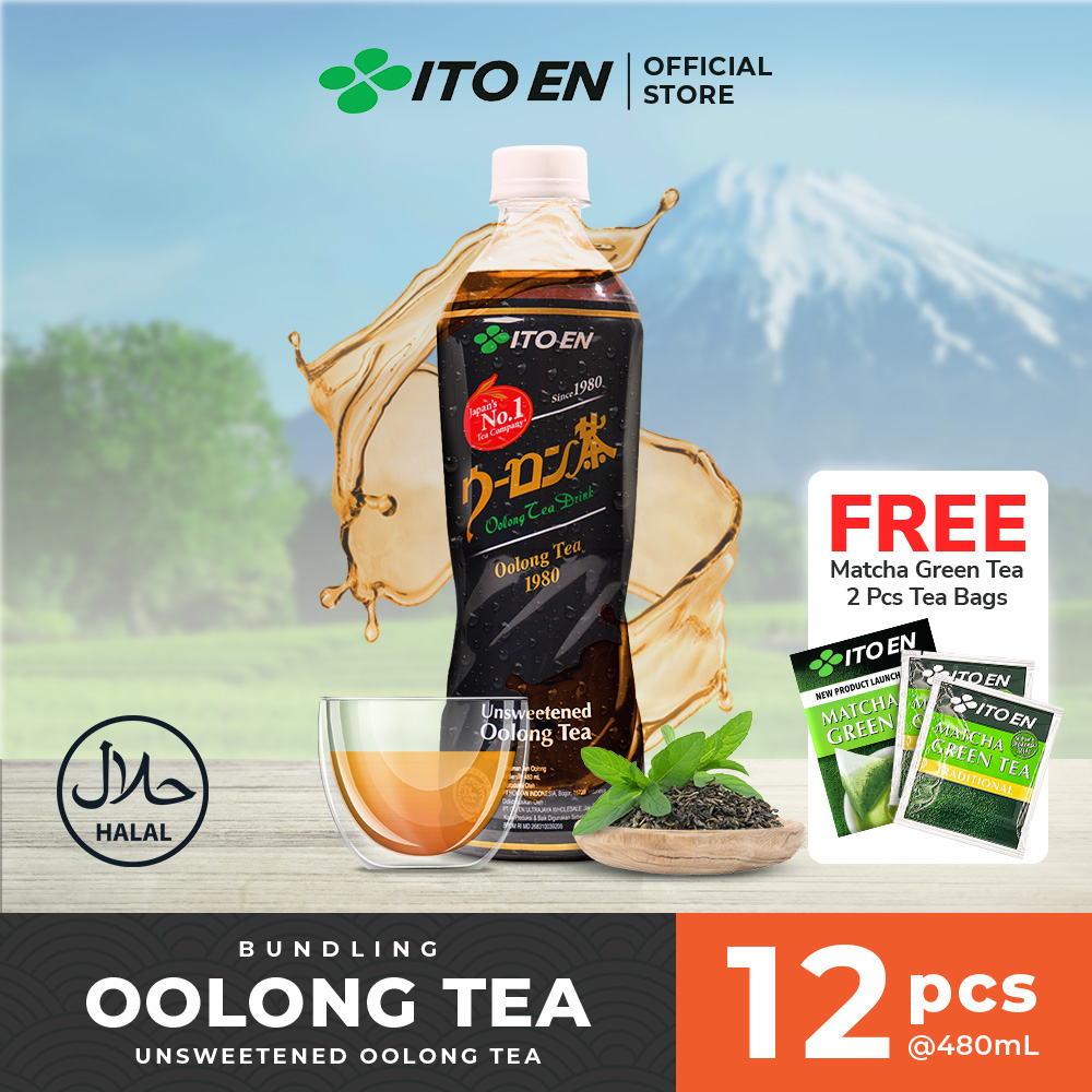 ITO EN Oolong Tea No Sugar 480ml isi 12 pcs Lazada Indonesia