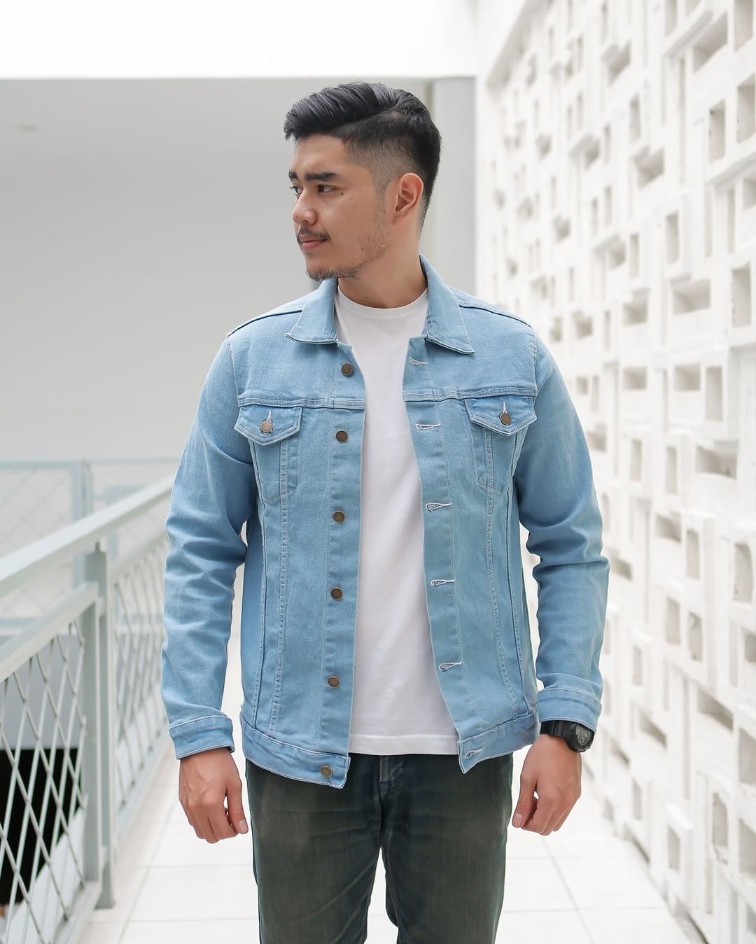 outfit jaket denim