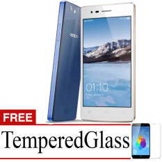 Best Seller Aircase Ultrathin For Oppo Neo 5s + Free Tempered Glass - Blue Clear