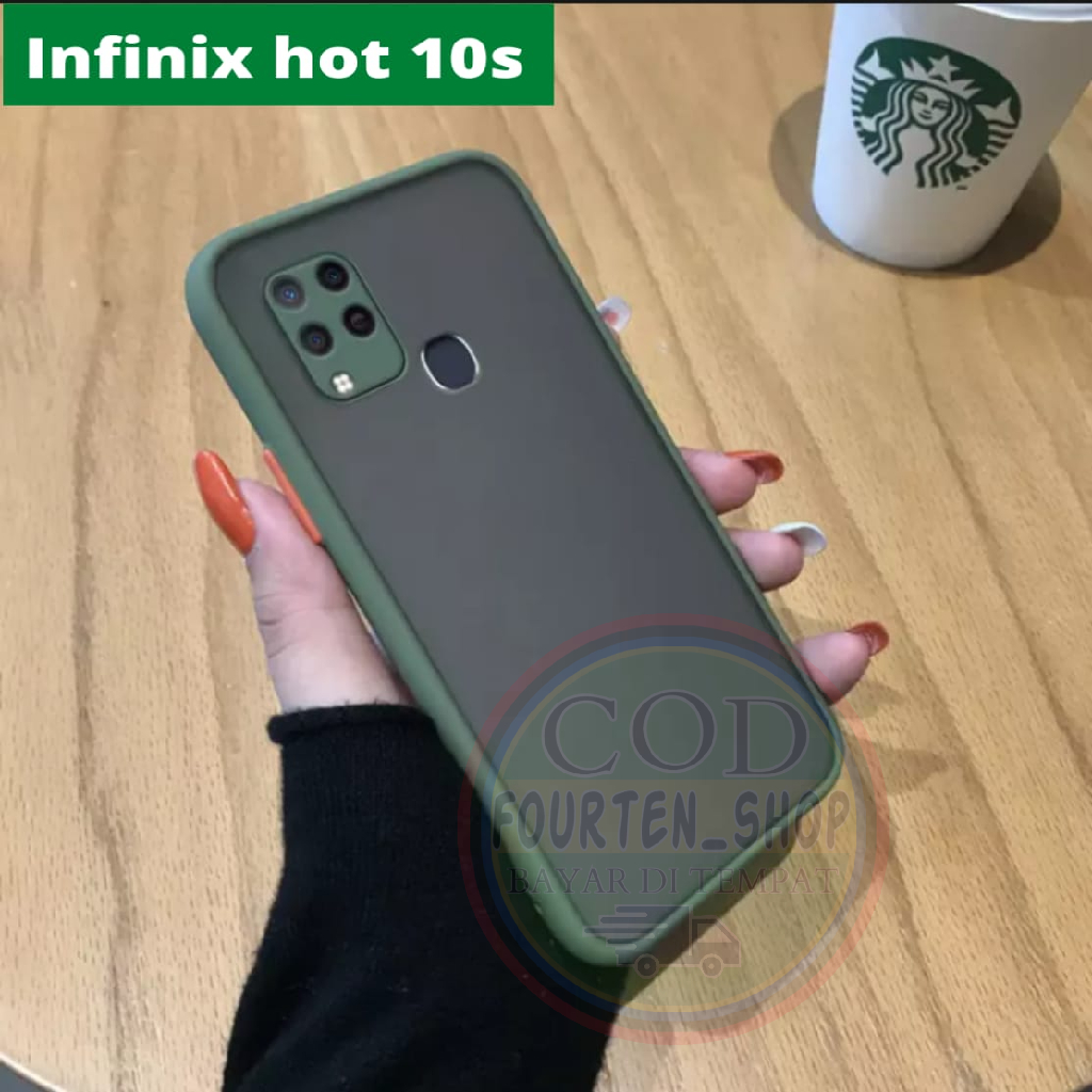 Case Dove Aero Infinix Hot 10s Pelindung Camera Original Matte Transparan Soft Fuze Frosted