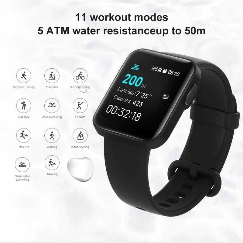 Smartwatch Xiaomi MI Watch/ 35mm/ Black