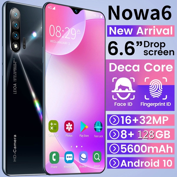 2020 New Arrival Nowa6 Smartphone Android 10 6 6gb 128gb Dual Sim Card Dengan Kamera 32mp Smartphone Murah Original Smartphone For Gaming Smartphone Lazada Indonesia