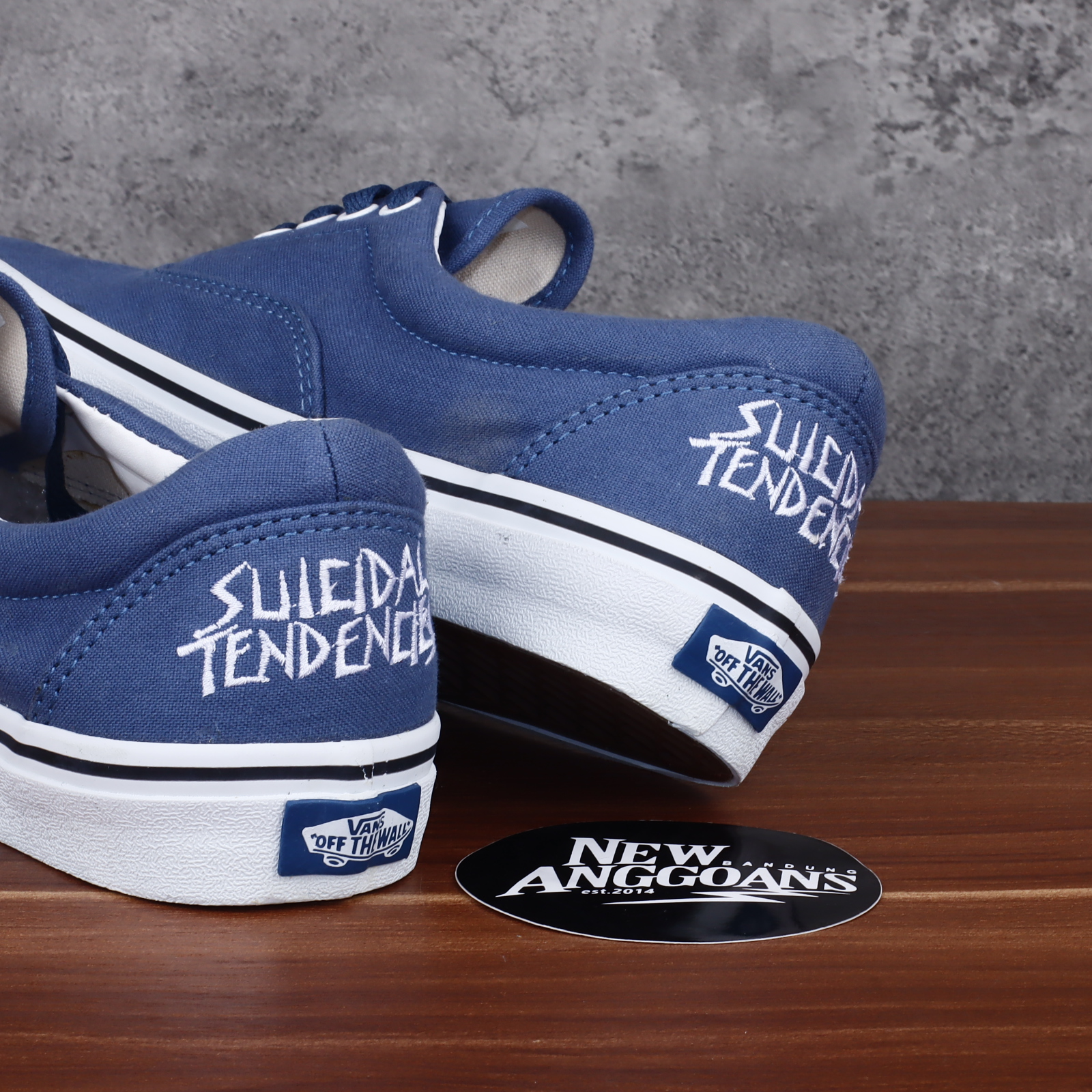 Sepatu Vans_Era X Suicidal Tendencies Navy Blue Biru White 