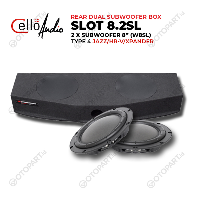 Double Subwoofer Box 8″ inch Cello 