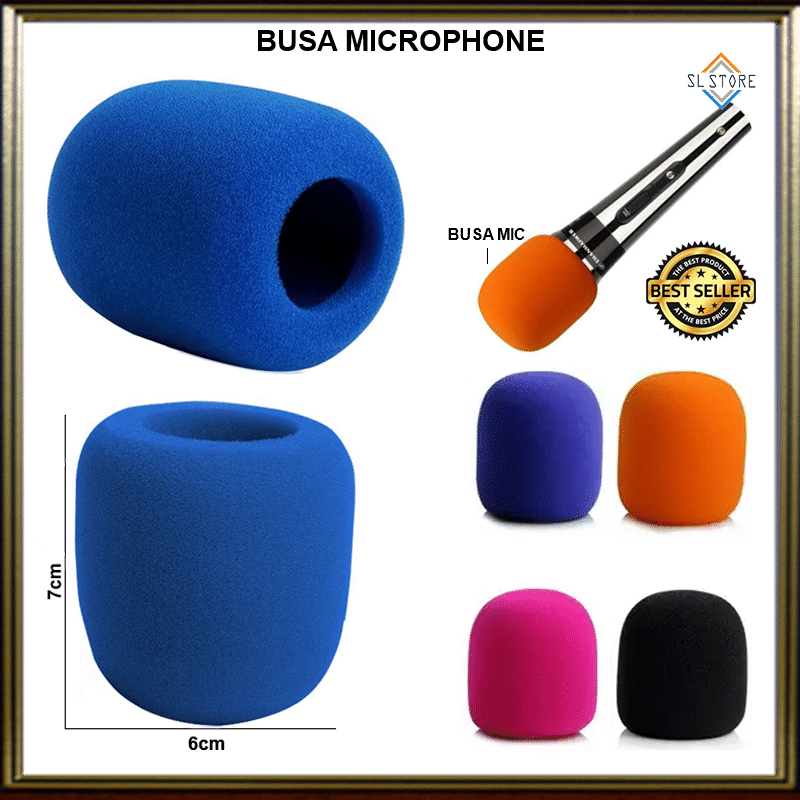 Sl Busa Microphone Busa Mic Kepala Mikrofon Sarung Kepala Microphone Lazada Indonesia