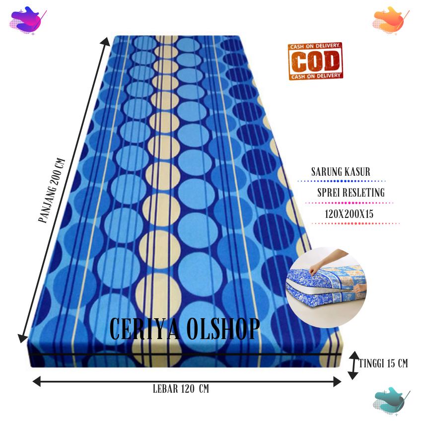 Sarung kasur/cover busa ukuran 120x200x15 No 3 Abstrak & Karakter