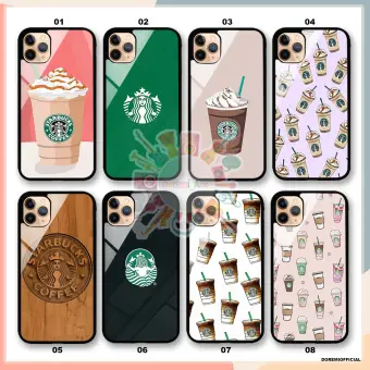 Da Case Casing Softcase Custom Kaca Glass Bening Gambar Starbucks Iphone Samsung Vivo Oppo Realme Lazada Indonesia