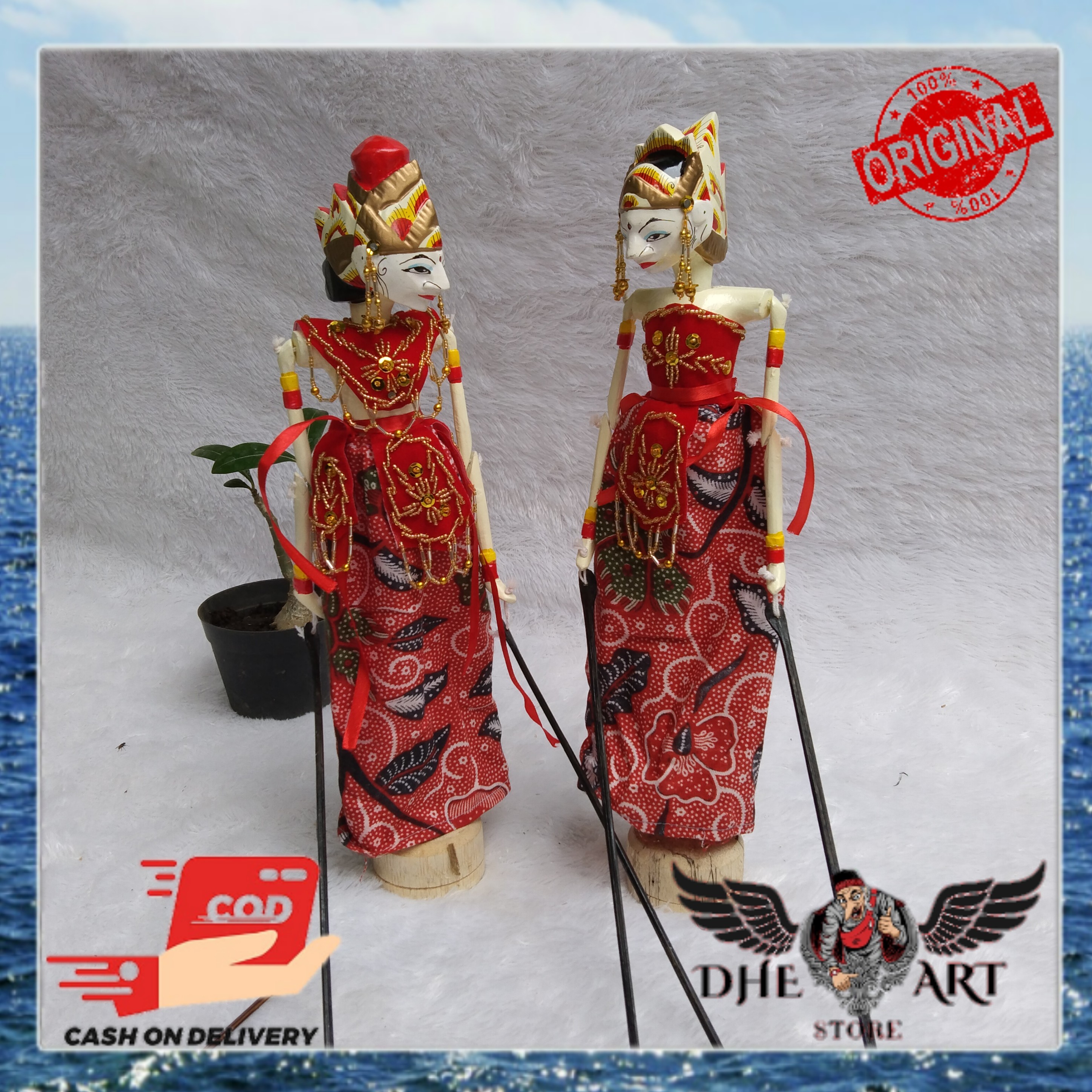 Wayang Golek 35cm Pasangan Rama Dan Sinta 2 Golek Lazada Indonesia