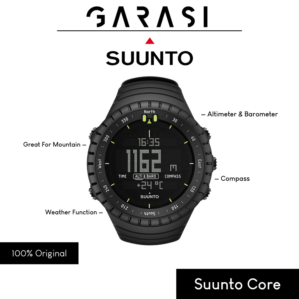 Jual Suunto Core All Black Original Terbaru - Jun 2022 | Lazada.co.id