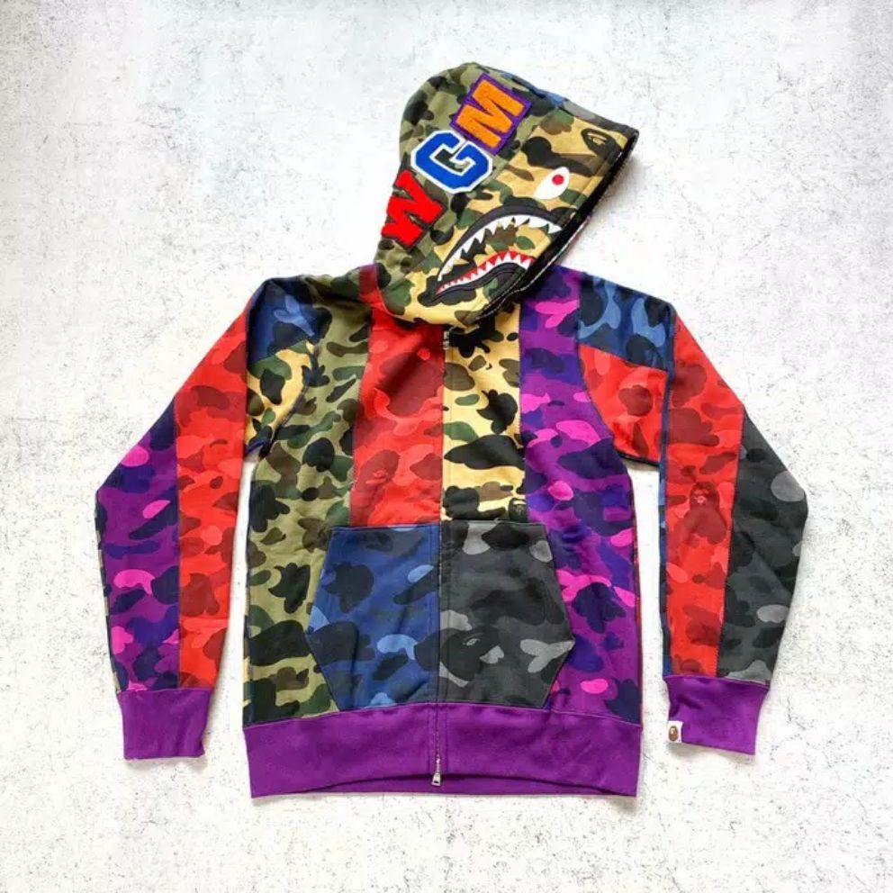 bape crazy color mix camo