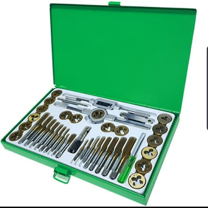 (CPT) TEKIRO TAP AND DIES SET 40 PCS / TAP AND DIES SET /TOOLS/ALAT