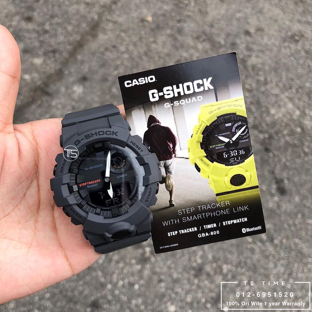 UANG KEMBALI JIKA TIDAK ORI BISA BAYAR DI TEMPAT CASIO G SHOCK GBA-800-8A  SMART BLUETOOH STEP TRACK ORIGINAL jam tangan original jam tangan digital  jam tangan analog aksesoris jam tangan anti air
