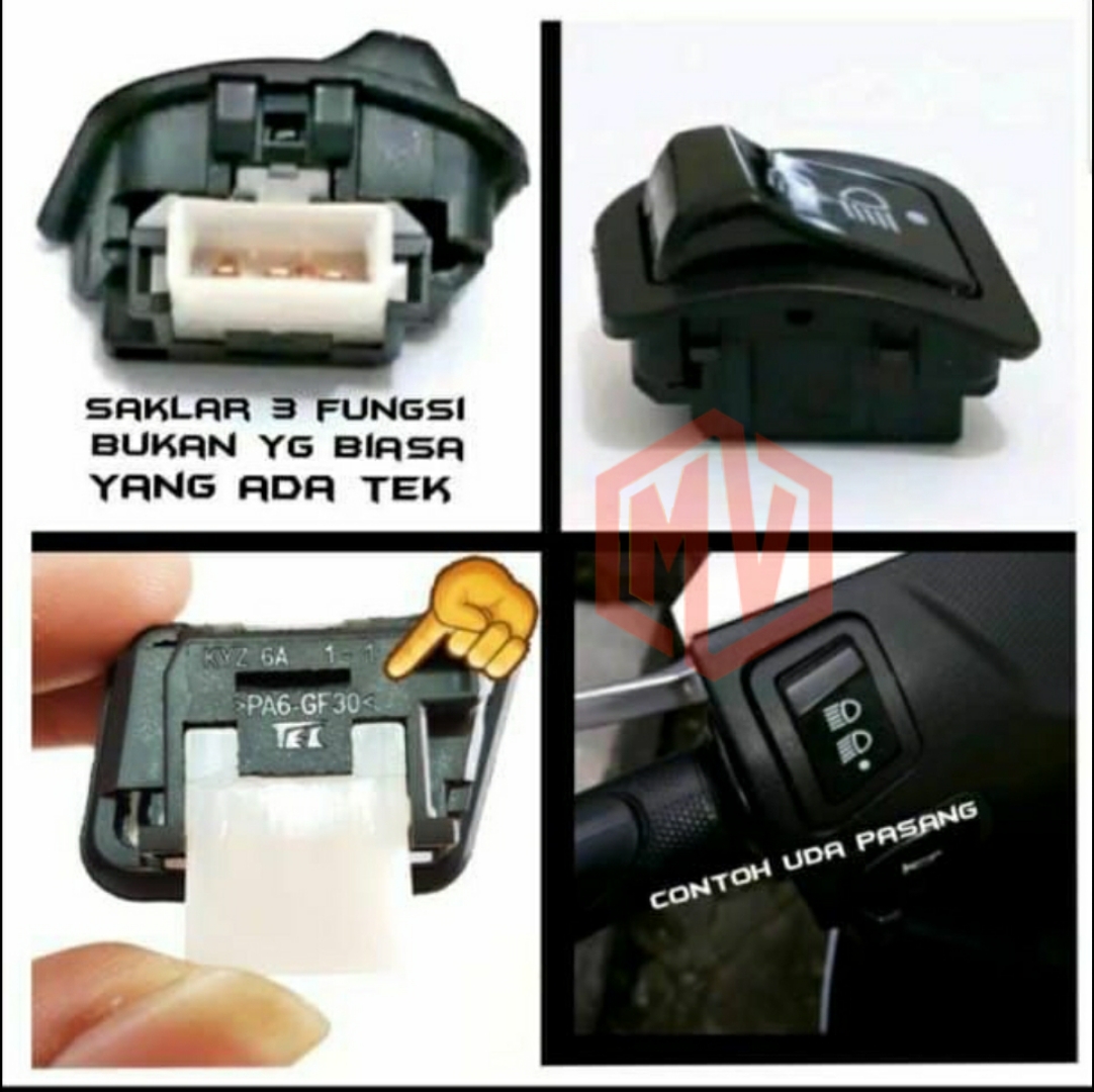 SAKLAR DIMMER HONDA SAKLAR ON OFF LAMPU MOTOR HONDA SAKLAR HONDA 3 ...
