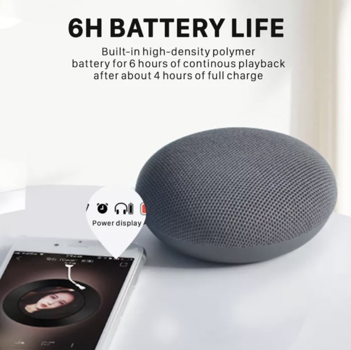 Sakumini Y6 Round Bluetooth Wireless 
