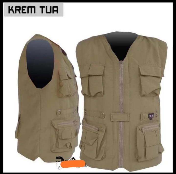 Rompi krem rompi outdoor krem rompi tactical krem | Lazada Indonesia