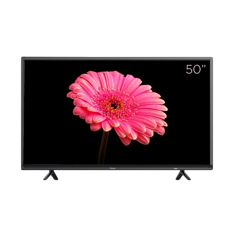 Coocaa LED TV 50” 50E2A12G – Hitam – Khusus Jadetabek