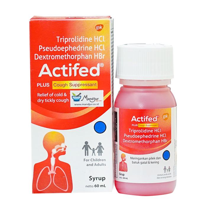 Actifed Plus Cough Suppressant (Actifed Merah) Obat Batuk Lazada