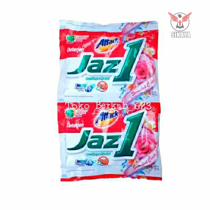 ATTACK JAZ 1 Renceng Isi 6 Sachet - Deterjen Bubuk | Lazada Indonesia