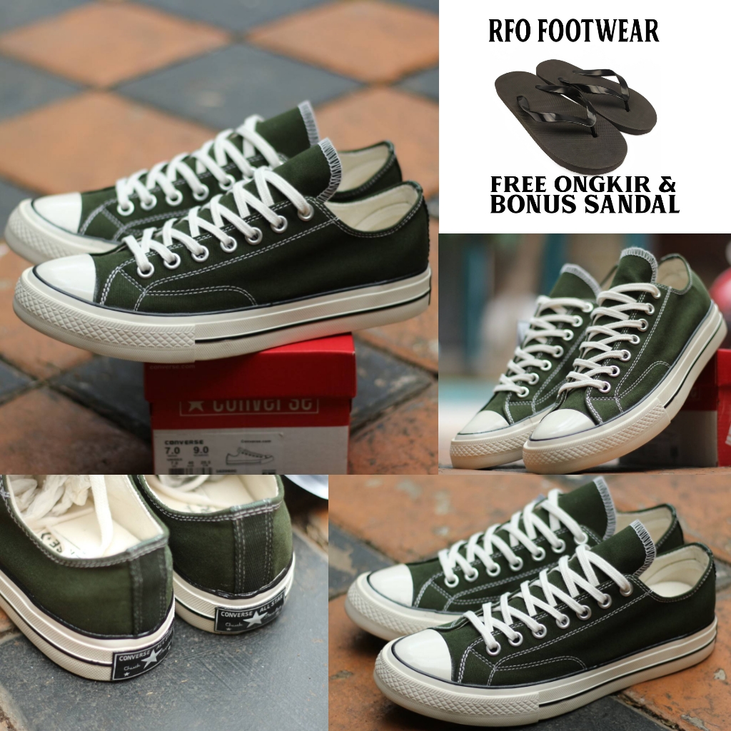 low green converse