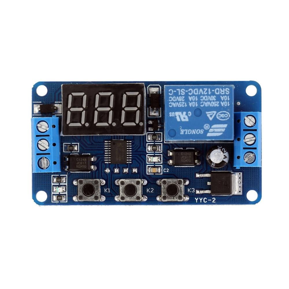 12V LED Display Automation Digital Delay Timer Control Switch Relay Module