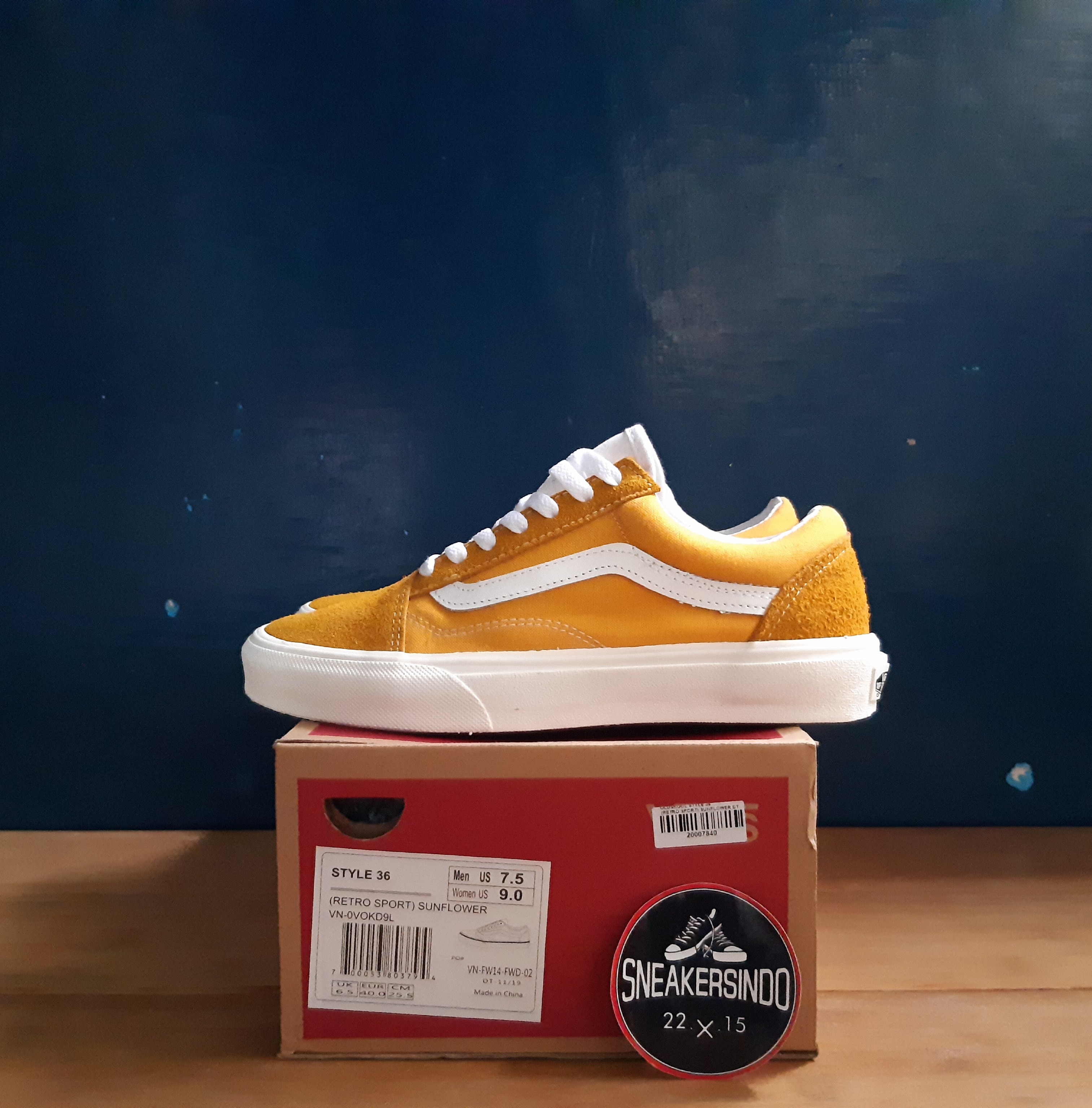 vans old skool style 36 sunflower