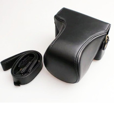 Hitam Kasus Kulit BARU Kamera Video Bag PU Case untuk Canon EOS M10 15-45mm 55-200 MM Lensa Kamera Digital (Intl) -Intl