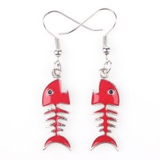 Bonsny Enamel Drop Ikan Anting Alloy Dangle Earrings untuk Wanita 2015 Baru Merek Terkenal Gaya Pendientes Boucles D'oreilles