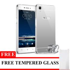 Bumper Mirror Untuk Oppo Neo 7 / A33 - Silver - Free Tempered Glass