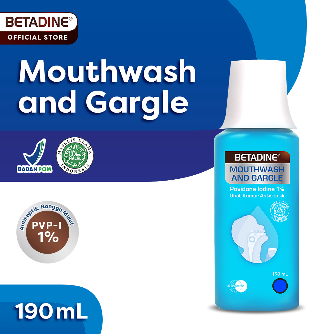BETADINE MOUTHWASH & GARGLE Obat Kumur Antiseptik 190ml Lazada Indonesia