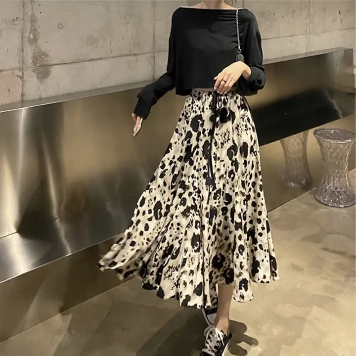 mid length leopard skirts 2020
