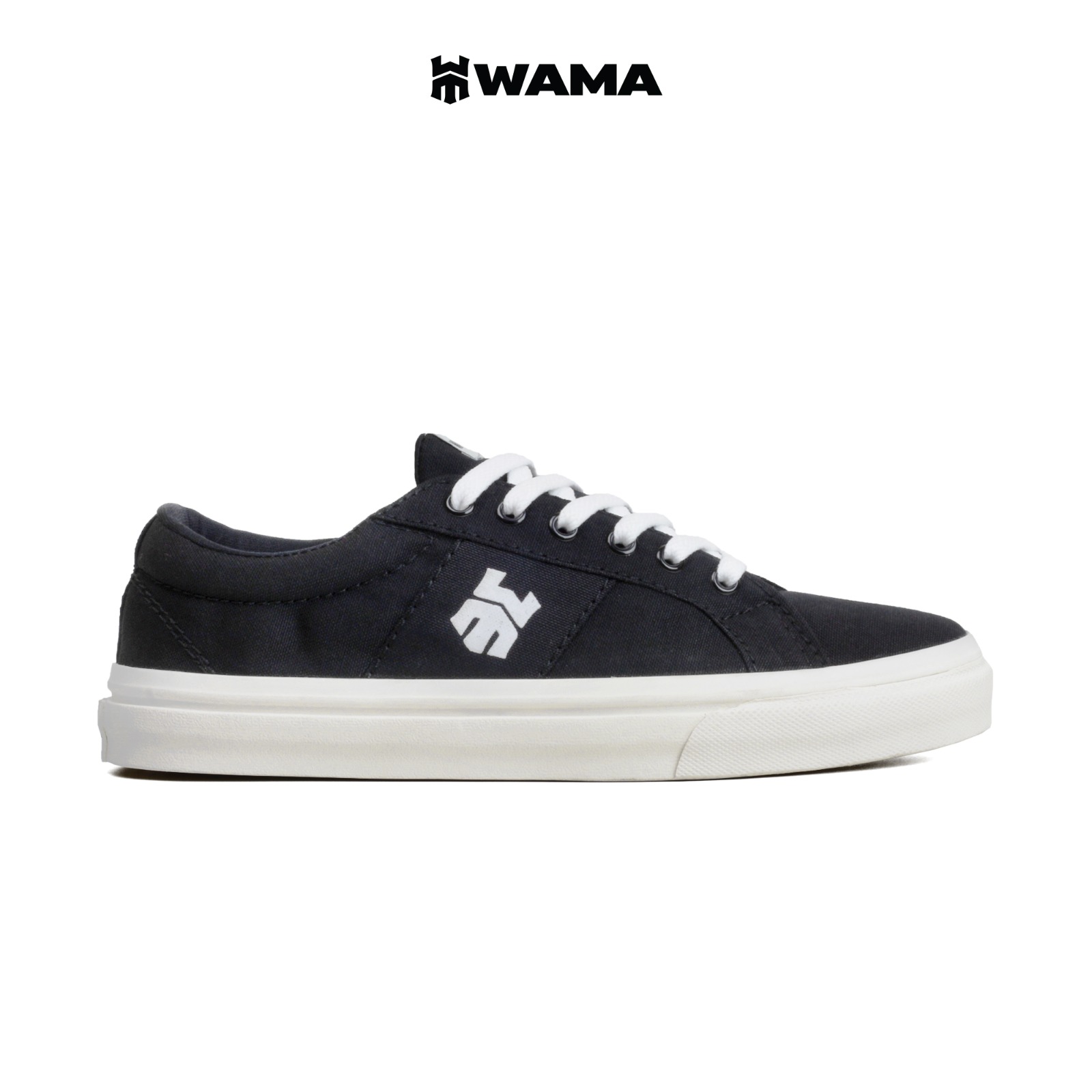 WAMA 39-43 Obelis Black Sepatu Sneakers Skate Pria Wanita Unisex
