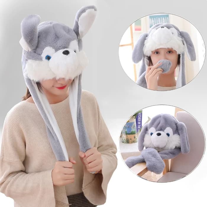 bunny hat husky