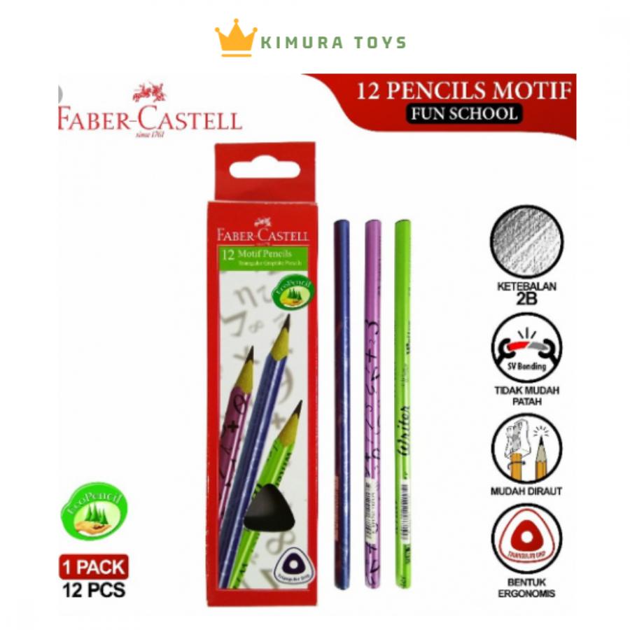 Pensil 2B Faber Castell Motif School Series