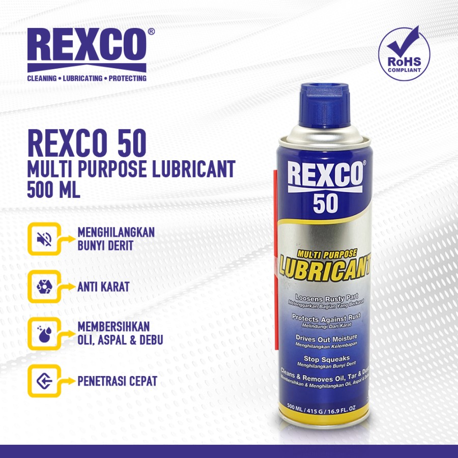 Battery Rekso REXCO 50 Lubricant 500ml / Pembersih Karat isi 500ml | Lazada Indonesia