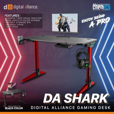 Digital Alliance Gaming Shark RGB Gaming Desk / Meja Komputer Gaming