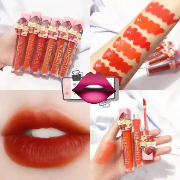 Ori Thailand Kiss Beauty Unicorn Love Me Matte Lipgloss Shopping Online Lazada Indonesia