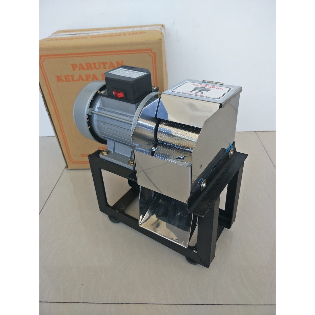 BISON Mesin Parutan Kelapa Listrik Mesin Dinamo Parutan Ubi Singkong ...