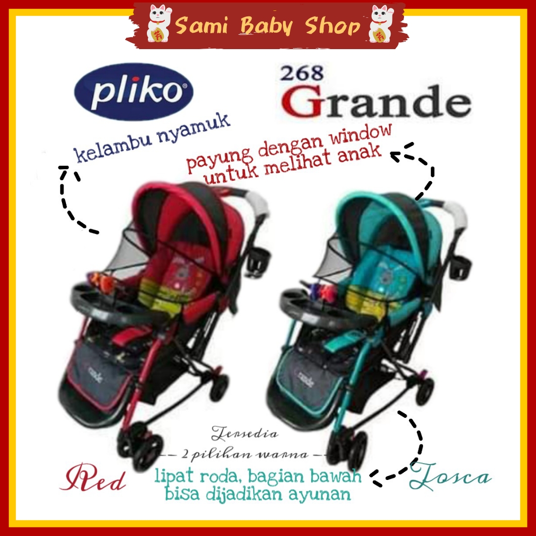 4 In 1 Kereta Dorong Ayunan Walker Stroller Depan Belakang Anak Bayi Pliko Grande 268 Baru Lazada Indonesia